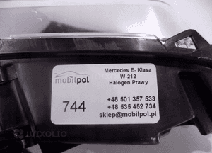 Mercedes E-Klasa W212 Lampa / Halogen LED R - 0744 6
