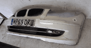 } ZDERZAK PRZÓD PRZEDNI BMW E87 SERIA 1 I LIFT FL BIAŁY ALPINEWEISS HALOGENY 3