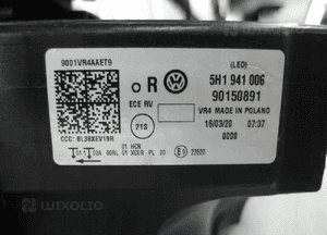 Vw golf viii 8 cała led lampa przednia prawa przód 11