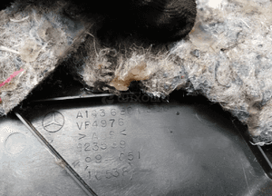 Osłona nakładka listwa progu słupka lewy przód Mercedes ML W163 A1636800380 5