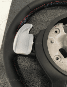 Bmw F10 F11 F20 F30 kierownica multifunkcyjna airbag skóra łopatki niebiesko czerwona nić nowa 13