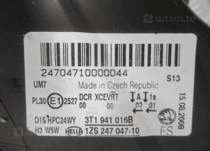 Lampa przednia przód prawa superb ii 2 xenon skrętny 3T1 2008-2013 19