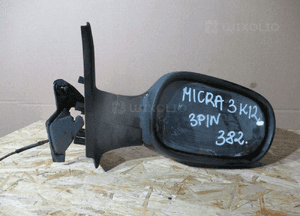 Lusterko prawe przód przednie nissan micra K12 3 pin 3