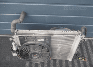 Komplet chłodnica wody klimatyzacji wentylator opel astra g ii 2 2.2 16V benzyna 1998-2009 4