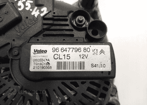 Alternator peugeot partner citroen berlingo iii 1.6 hdi 9664779680 2008-18 7