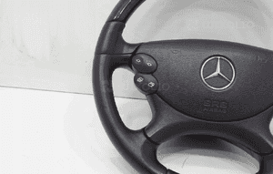 KIEROWNICA SKORA DREWNO AIRBAG MERCEDES SL R230 7