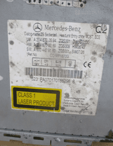 Radio radioodtwarzacz mercedes W204 A2048700594 4