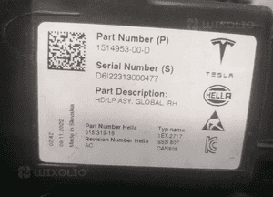 Lampa lampy przód prawa lewa tesla iii 3 full led 1514953-00-D 1514952-00-C 5