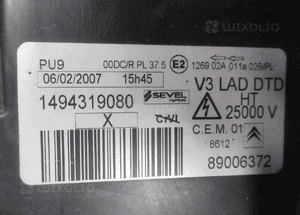 Lampa przednia przód prawa citroen C8 2002- 20