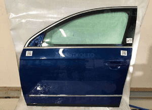Drzwi przód przednie prawe volkswagen passat B6 LD5Q granatowy 1