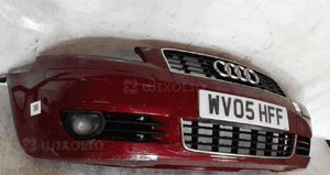 Zderzak przód przedni audi A3 8P bordo borddowy LZ3H halogeny 3
