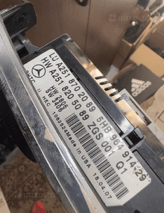 mercedes r 251 gl ml 164 panel klimatyzacji awaryjnych blokady mostów grzania foteli ramka dekor 16