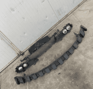 Mercedes E 207 coupe kratka halogen światło absorber   dzienne przedniego zderzaka wzmocnienie 1