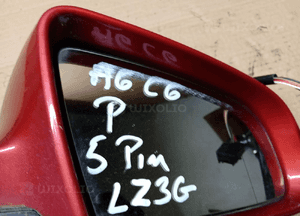 Lusterko zewnętrzne prawe Audi A6 C6 5 PIN UK LZ3G 8