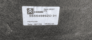 Tapicerka boczek bagażnika prawy tył Citroen C5 III Sedan 96554989ZD 5