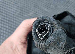 Gałka Mieszek Czarna S-Line Skóra Lewarek Zmiany 6 Biegów Manual Audi A4 B6 B7 33