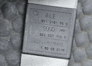 Pas Pasy Bezpieczenstwa Zapinka Przod Tyl Lewy Prawy Srodkowy Jasne Platin Hell Audi A4 B6 B7 6