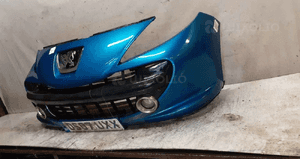 Zderzak przód przedni do peugeot 207 halogeny urban move kmf niebieski błękitny 5