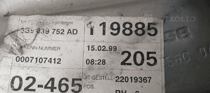 Mechanizm podnośnik szyby prawy tył VW Passat B5 Kombi 3B9839752AD 4