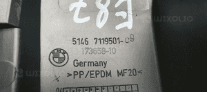 Mocowanie półki bagażnika lewy tył BMW I E87 7119501 6