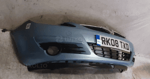 Zderzak przód przedni opel corsa d Z21C błękitny halogeny 4