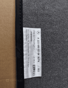 Mercedes-Benz W223 AMG ORYGINALNY DYWANIK WELUROWY Przód A2236805204 3