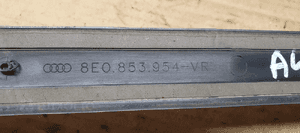 Listwa drzwi prawy przód przednia prawa Audi A4 B6 8E0853954 6
