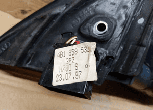 Lusterko zewnętrzne prawe Audi A6 C5 5 PIN 4B1858532 7