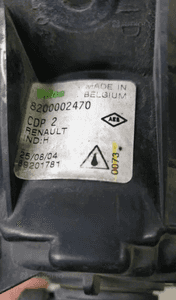 Renault laguna ii halogen prawy 8200002470 5