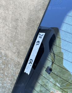 MERCEDES E 211 sedan tylna szyba tył zielona niebieska ciemna 17