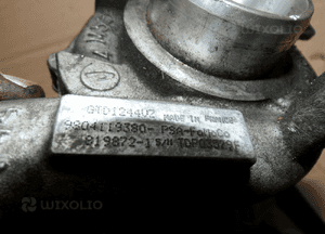 Citroen peugeot ford 1.6 e-hdi turbosprężarka 9804119380 3