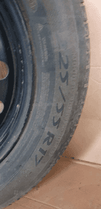 Koło zapasowe dojazdówka zapas 7.5J R17 ET45 Peugeot 607 8