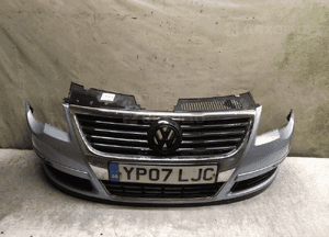 Zderzak przód przedni vw volkswagen passat B6 LB5M błękitny 1