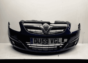 Zderzak przód przedni opel corsa d Z21B granat granatowy halogeny 1