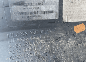Zderzak tyl tylny mercedes s W222 A2228800049 org 7