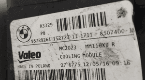 Komplet chłodnic wentylator obudowa bmw serii 1 F20 F21 ii 2.0D 2010-2019 10