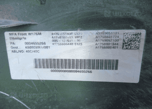 Zderzak przedni przód mercedes a-klasa W176 lift 2015-2018 13