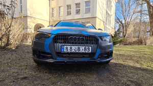 Logo Napis Emblemat QUATTRO 100% Stal Nierdzewna AUDI Gril Atrapa 10