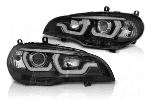 Lampy Reflektory BMW X5 E70 07-13 DRL 3D Black 2