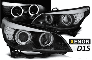 LAMPY REFLEKTORY XENON RINGI LED do BMW E60 E61 OD 2005 DO 2007 Roku 1