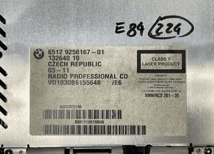 Bmw E84 radio odtwarzacz cd professional 9258167 6