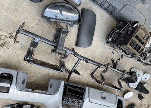 MERCEDES ml 163 konsola schowek nagrzewnica  panel przełączniki przekładka  Anglika atrapa 14