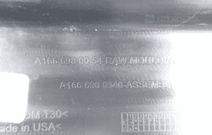 Listwa nakładka progowa lewa mercedes ml W166 7