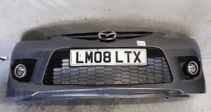 Zderzak przód przedni do mazda 5 v lift sport halogeny grill szary 4