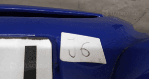 Zderzak przód przedni peugeot 307 egj niebieski 2