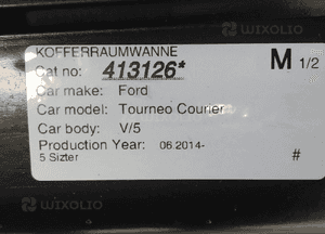 Ford tourneo coureier 14- wkład mata bagażnika nowa 6