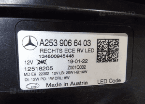 Mercedes glc W253 X253 lift 19R- lampa prawy przód A2539066403 13