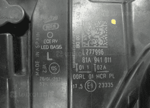 Audi Q2 lift led lampa przednia lewa przód 10