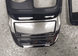 Jaguar xj X351 listwa ozdobna ramka tunel środkowy dekor lewarka skrzyni biegów ramka chrom dekor radia radio komplet oryginał 5