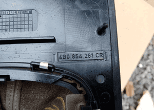 Gałka mieszek zmiany biegów dekor Audi A6 C5 4B0864261CR 7